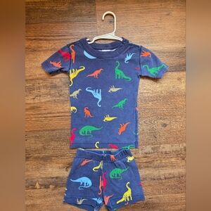 Hanna Andersson Dinosaur Short Johns, Size 3/90cm, Navy